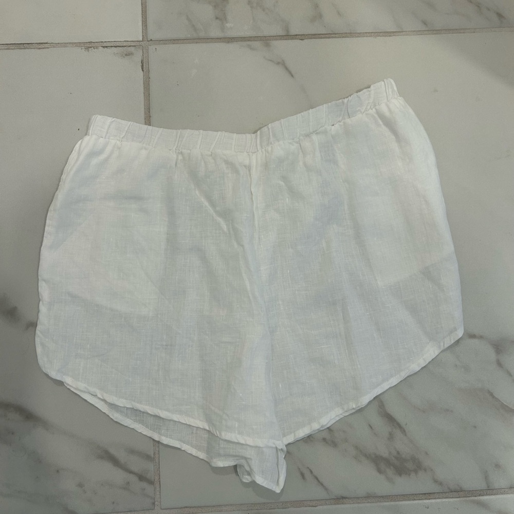 Vitamin A  Linen White Shorts